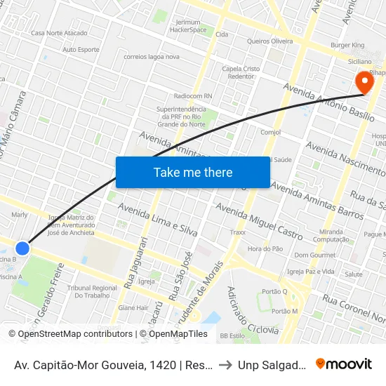 Av. Capitão-Mor Gouveia, 1420 | Residencial Smile to Unp Salgado Filho map