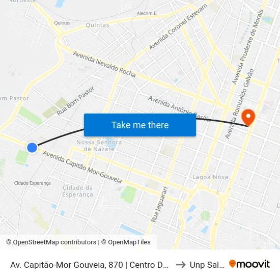 Av. Capitão-Mor Gouveia, 870 | Centro De Atenção Psicossocial / Antigo Leprosário to Unp Salgado Filho map