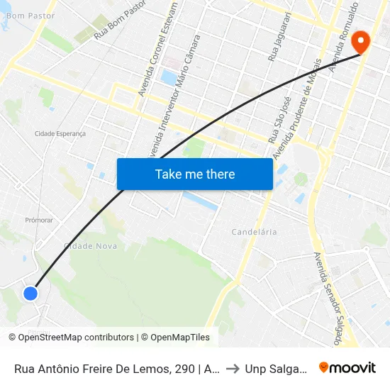 Rua Antônio Freire De Lemos, 290 | Arena Society Dore to Unp Salgado Filho map