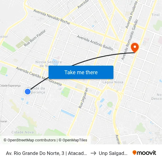Av. Rio Grande Do Norte, 3 | Atacadão Da Ração to Unp Salgado Filho map