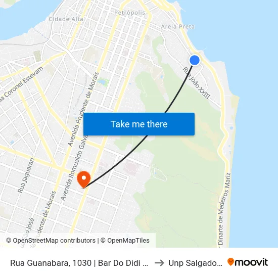 Rua Guanabara, 1030 | Bar Do Didi E Seu Peixe to Unp Salgado Filho map