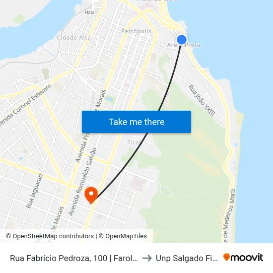 Rua Fabrício Pedroza, 100 | Farol Bar to Unp Salgado Filho map