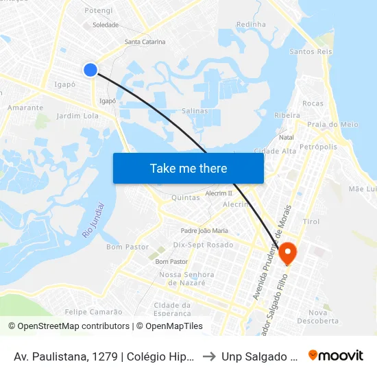 Av. Paulistana, 1279 | Colégio Hipócrates to Unp Salgado Filho map