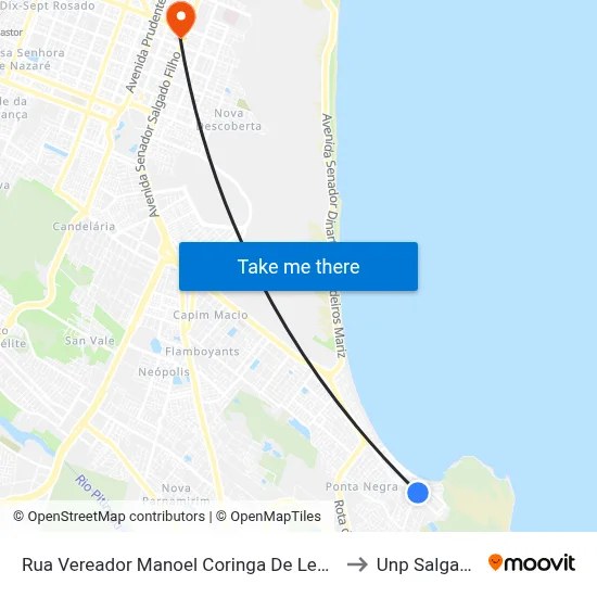 Rua Vereador Manoel Coringa De Lemos, 466 | Igrejinha to Unp Salgado Filho map