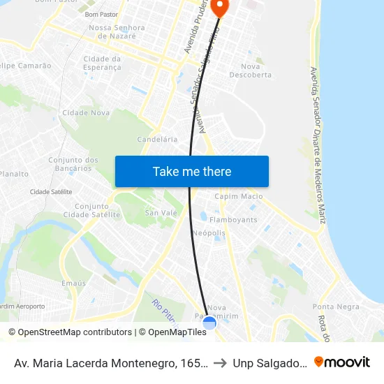 Av. Maria Lacerda Montenegro, 1650 | Sacolão to Unp Salgado Filho map