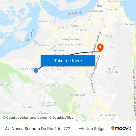 Av. Nossa Senhora Do Rosário, 772 | Poço Da Caern P2 to Unp Salgado Filho map