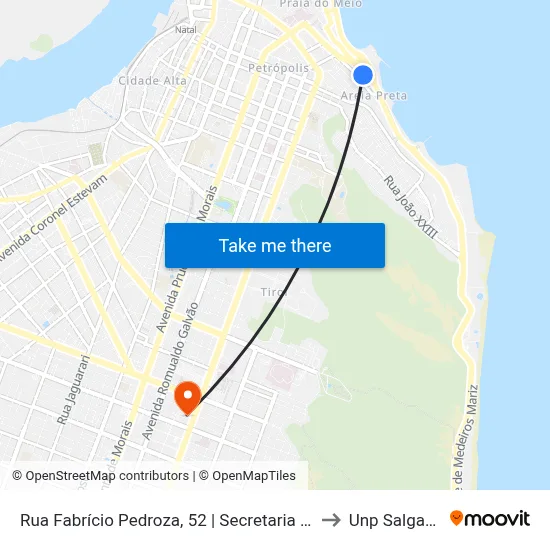 Rua Fabrício Pedroza, 52 | Secretaria Municipal De Saúde to Unp Salgado Filho map