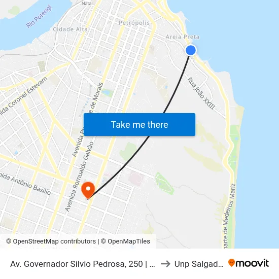 Av. Governador Silvio Pedrosa, 250 | Letreiro De Natal to Unp Salgado Filho map