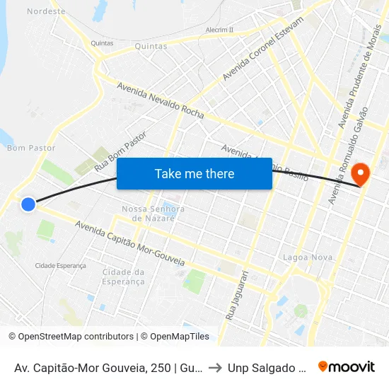 Av. Capitão-Mor Gouveia, 250 | Guarauto to Unp Salgado Filho map
