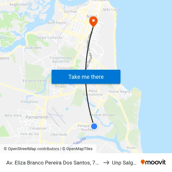 Av. Eliza Branco Pereira Dos Santos, 71 | Esplanada Dos Jardins 1 to Unp Salgado Filho map