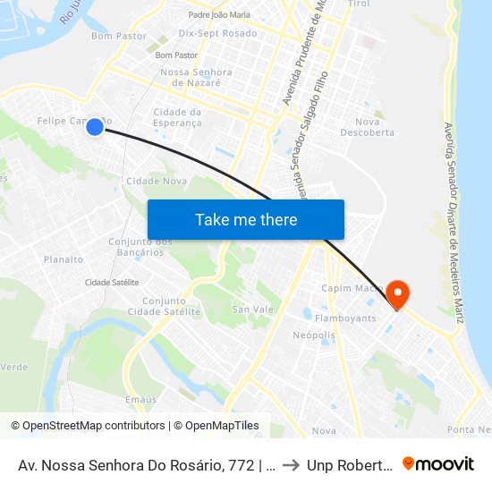 Av. Nossa Senhora Do Rosário, 772 | Poço Da Caern P2 to Unp Roberto Freire map