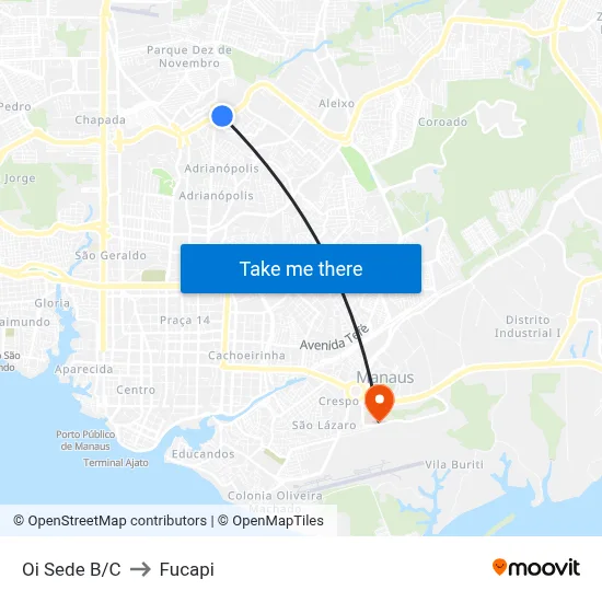 Oi Sede B/C to Fucapi map