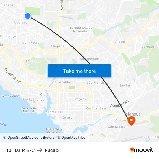 10º D.I.P. B/C to Fucapi map