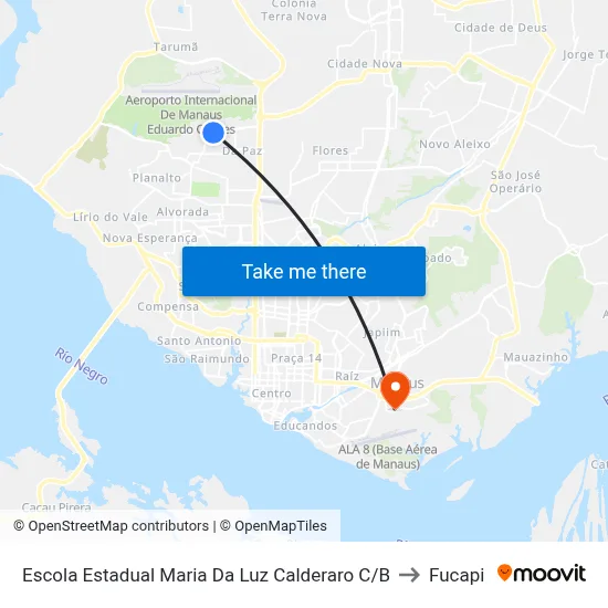 Escola Estadual Maria Da Luz Calderaro C/B to Fucapi map