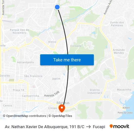Av. Nathan Xavier De Albuquerque, 191 B/C to Fucapi map