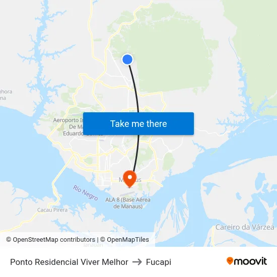 Ponto Residencial Viver Melhor to Fucapi map