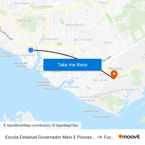 Escola Estadual Governador Melo E Póvoas B/C to Fucapi map