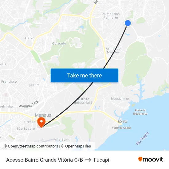 Acesso Bairro Grande Vitória C/B to Fucapi map