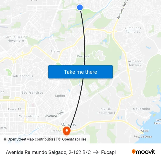 Avenida Raimundo Salgado, 2-162 B/C to Fucapi map