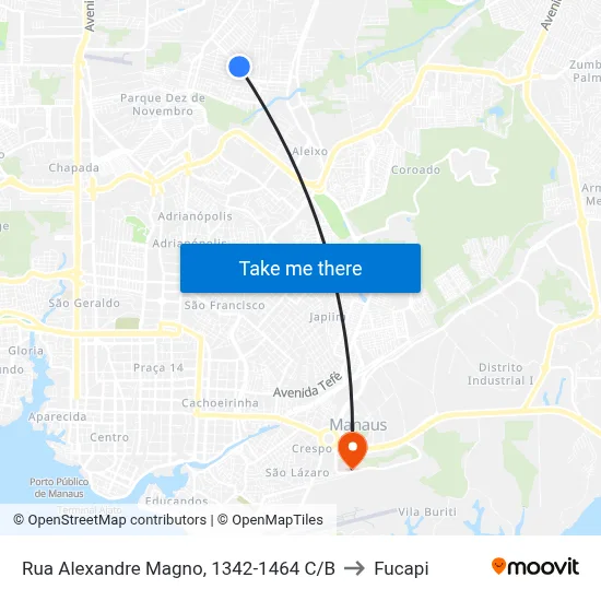 Rua Alexandre Magno, 1342-1464 C/B to Fucapi map