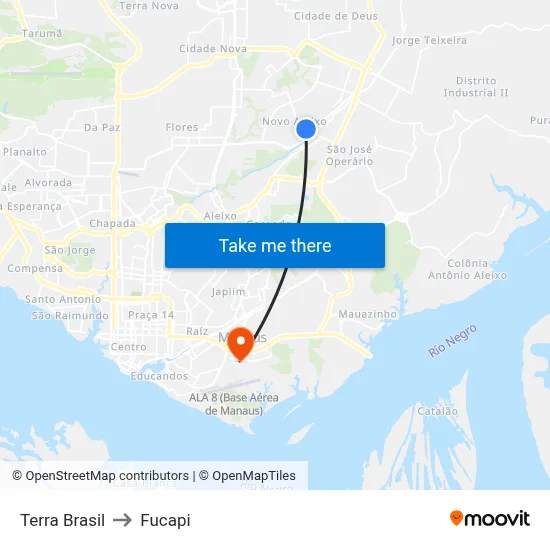 Terra Brasil to Fucapi map
