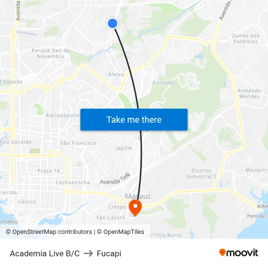 Academia Live B/C to Fucapi map