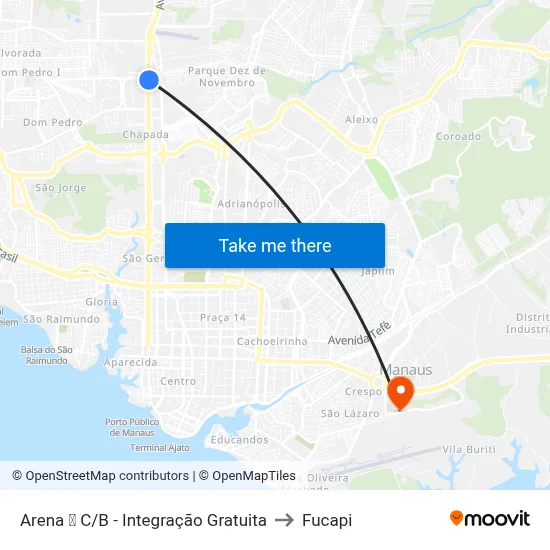 Arena ➒ C/B - Integração Gratuita to Fucapi map