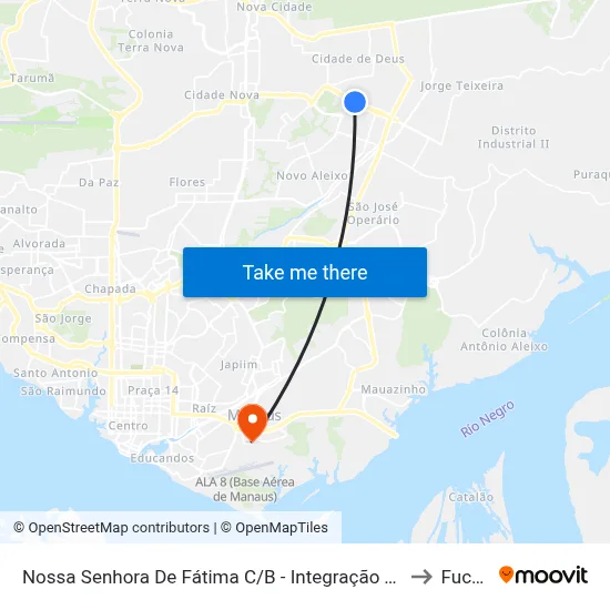 Nossa Senhora De Fátima C/B - Integração Tarifada to Fucapi map