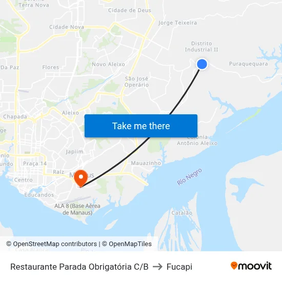 Restaurante Parada Obrigatória C/B to Fucapi map