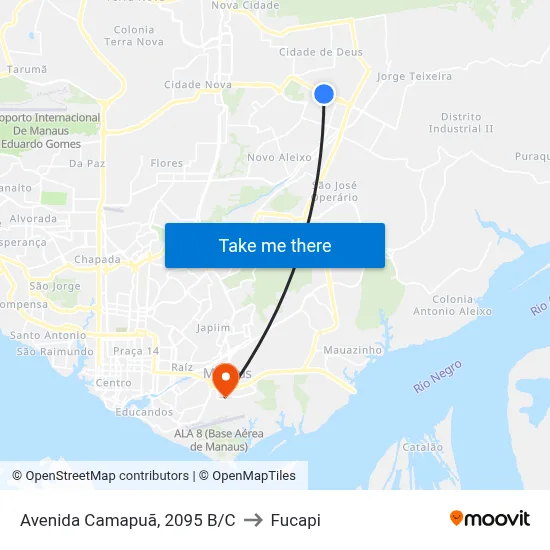 Avenida Camapuã, 2095 B/C to Fucapi map
