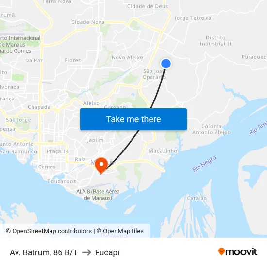 Av. Batrum, 86 B/T to Fucapi map