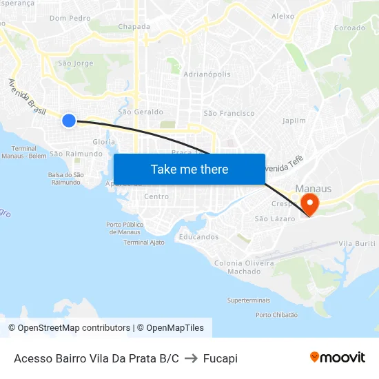 Acesso Bairro Vila Da Prata B/C to Fucapi map