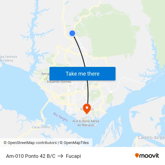 Am-010 Ponto 42 B/C to Fucapi map