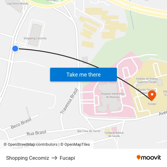Shopping Cecomiz to Fucapi map