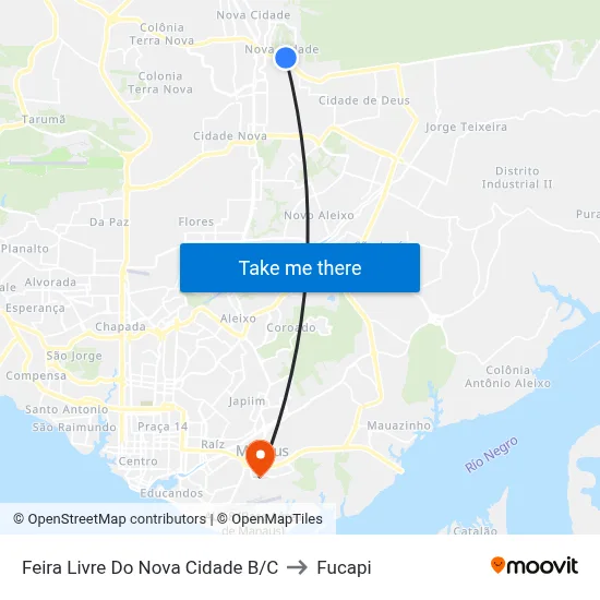 Feira Livre Do Nova Cidade B/C to Fucapi map