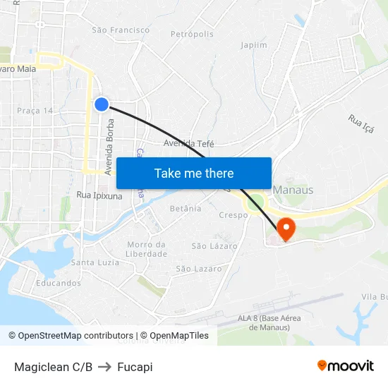 Magiclean C/B to Fucapi map