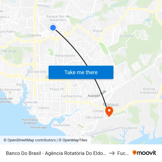 Banco Do Brasil - Agência Rotatória Do Eldorado B/C to Fucapi map