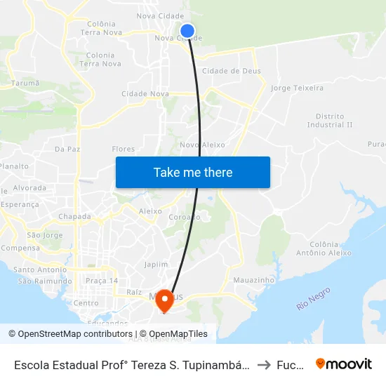 Escola Estadual Prof° Tereza S. Tupinambá B/C to Fucapi map