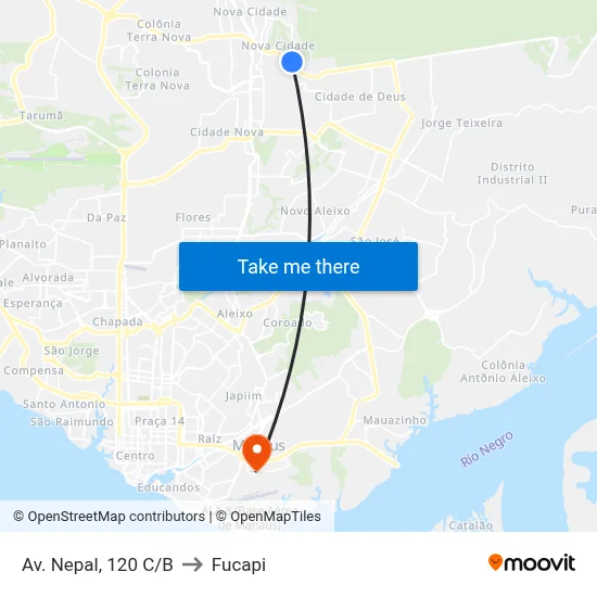 Av. Nepal, 120 C/B to Fucapi map