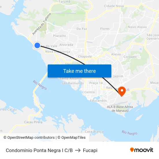 Condomínio Ponta Negra I C/B to Fucapi map