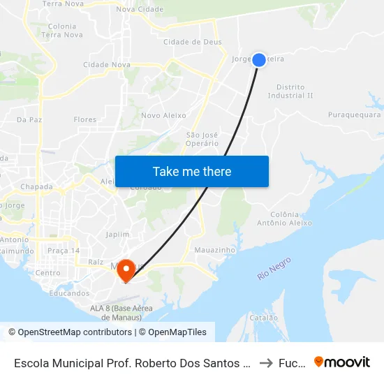 Escola Municipal Prof. Roberto Dos Santos Vieira C/B to Fucapi map