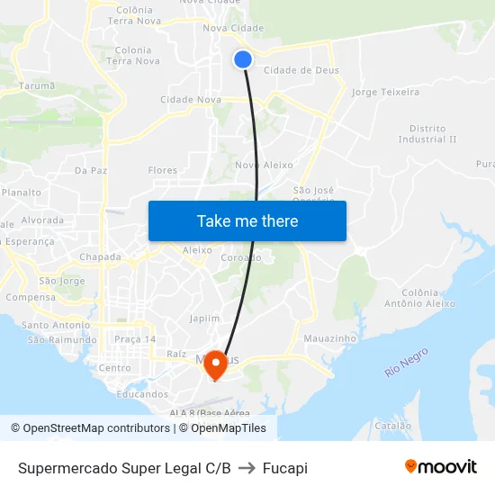 Supermercado Super Legal C/B to Fucapi map
