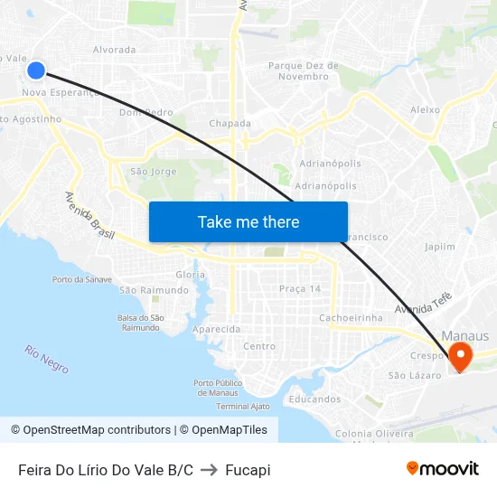 Feira Do Lírio Do Vale B/C to Fucapi map