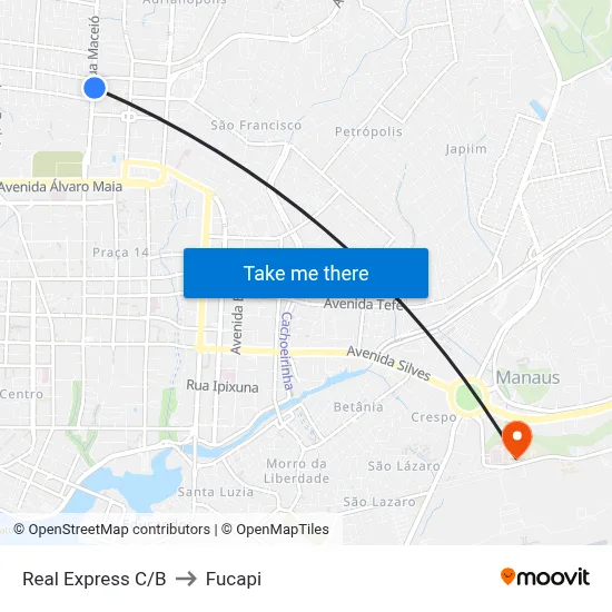 Real Express C/B to Fucapi map