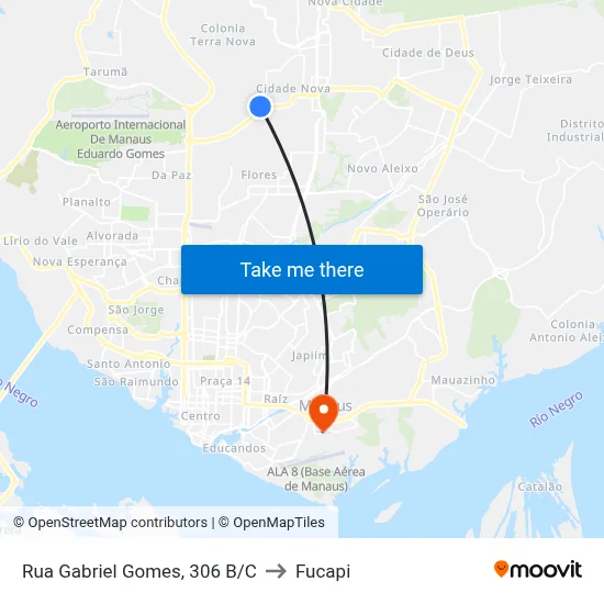 Rua Gabriel Gomes, 306 B/C to Fucapi map