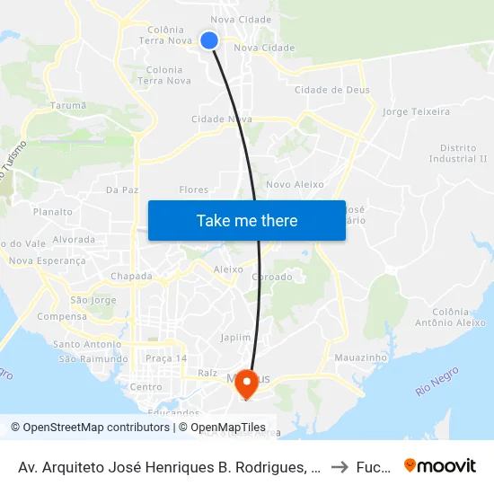 Av. Arquiteto José Henriques B. Rodrigues, 18 C/B to Fucapi map