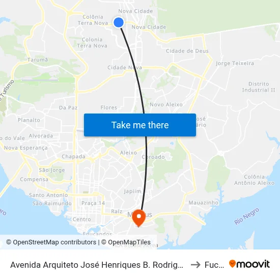 Avenida Arquiteto José Henriques B. Rodrigues, 4072 B/C to Fucapi map