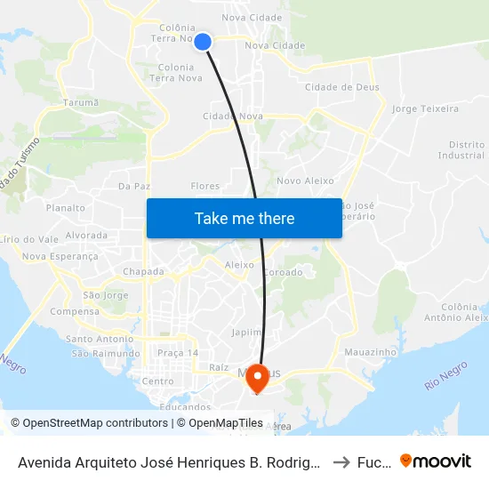 Avenida Arquiteto José Henriques B. Rodrigues, 3271 B/C to Fucapi map