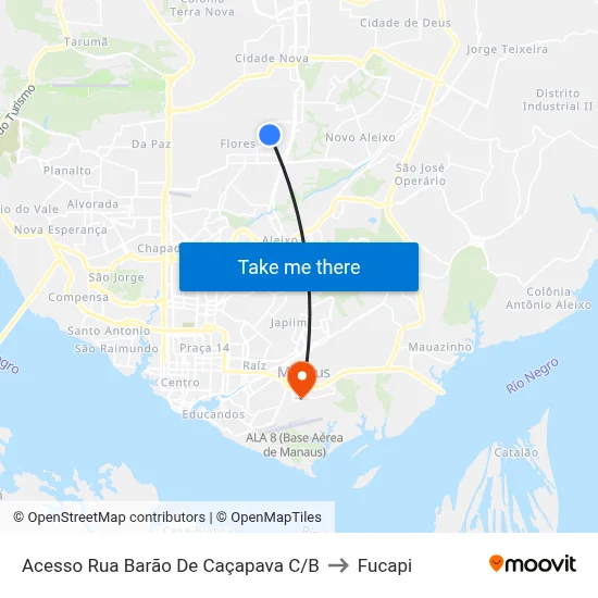 Acesso Rua Barão De Caçapava C/B to Fucapi map