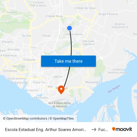 Escola Estadual Eng. Arthur Soares Amorim C/B to Fucapi map